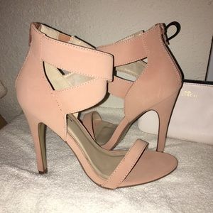Nude/light pink stiletto heels